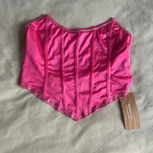 Pink Rhinestone Corset
